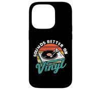 Sounds Better On Vinyl Retro Music Lover Vinyl Collector Coque pour iPhone 14 Pro