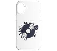 Sounds Better On Vinyl Retro Music Lover Vinyl Collector Coque pour iPhone 16 Plus