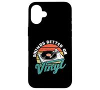 Sounds Better On Vinyl Retro Music Lover Vinyl Collector Coque pour iPhone 16 Plus