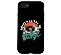 Sounds Better On Vinyl Retro Music Lover Vinyl Collector Coque pour iPhone SE (2020) / 7 / 8