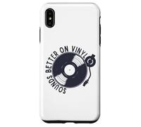 Sounds Better On Vinyl Retro Music Lover Vinyl Collector Coque pour iPhone XS Max