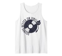 Sounds Better On Vinyl Retro Music Lover Vinyl Collector Débardeur