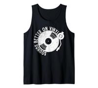 Sounds Better On Vinyl Retro Music Lover Vinyl Collector Débardeur