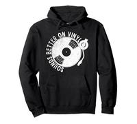 Sounds Better On Vinyl Retro Music Lover Vinyl Collector Sweat à Capuche