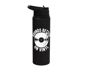 Sounds Better On Vinyl Tourne-disque rétro graphique Stainless Steel Insulated Water Bottle