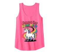 Sounds Gay Count Me In Unicorn Drapeau arc-en-ciel LGBT Gay Pride Débardeur