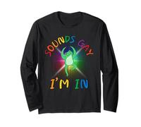 Sounds Gay I'm in | Funny Frog Gay LGBTQ Pride Month Manche Longue