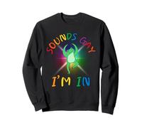 Sounds Gay I'm in | Funny Frog Gay LGBTQ Pride Month Sweatshirt