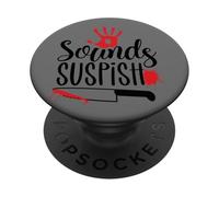 Sounds Suspish Crime Scene Humour PopSockets PopGrip Adhésif