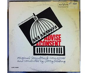 SOUNDTRACK ADVISE AND CONSENT vinyl record