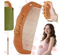 SoundZero Peigne Accouchement, Ensemble de Peigne de Naissance, Peigne de accouchement naturel, Peigne Accouchement Bois, Cadeau pour soulager la douleur du travail