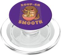 Soup-ER Lisse anguille Mangeant Ramen Nouilles Kawaii Mignon drôle PopSockets PopGrip pour MagSafe