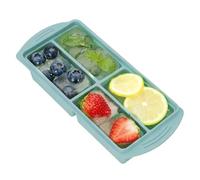 Soup Freezer Trays - Silicone 4 Grid Portion Control, Microwave Safe Base, Easy Release Cubes, Freezer Burn, Reusable Sauce Mold, Essential Apartment Gear | For Meal-Prep
