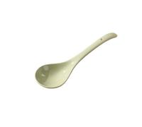 Soup Ladles Cuillère à long manche avec crochet ovale profond, louche en céramique résistante aux hautes températures for servir la soupe et le ragoût, lavable au lave-vaisselle(Green)