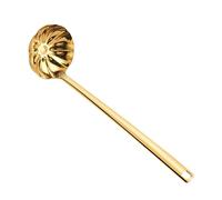 Soup Spoon - Cuillère à soupe en acier inoxydable | Serving Spoons | Cuisson Spoons For Kitchen | Ruffle Shape Ergonomic Grip Ladle Heat Resistant Tool For Hot Pot Chinese Cuisine Meal Prep