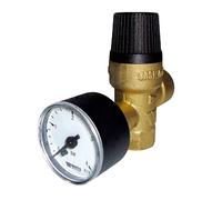 soupape de chauffe - avec manomètre - diamètre 15 x 21 mm - watts industries 22l0210134