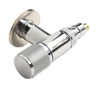 Soupape d'angle en acier inoxydable pour machine à laver pratique et fonctionnelle (argent G1/2)