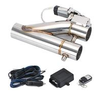 Soupape d'arrêt d'échappement électrique, double valve, télécommande sans fil, 2,5 pouces