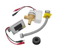 Soupape de Chasse D'eau Automatique Valve Électromagnétique Fiable | Kit de Réparation Panneau et Accessoires Exposés, Diamètre Tube 20mm, Réglage Sensibilité, Usage Professionnel