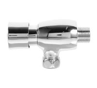 Soupape de Chasse pour Urinoir, Commande Manuelle à Retardement, Cuivre | Solution, Installation Facile, Pression D'eau 1 Mpa, Salle de Bain, Finition Argenté