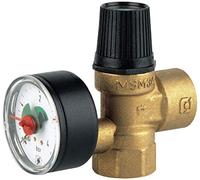 Soupape chauffage avec manomètre MSM/E-30 double femelle 3/4 - WATTS - L0210731
