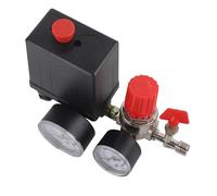 Soupape de Compresseur d'air Régulateur de Pression d'air Vanne de Commande de Pressostat de Compresseur d'air avec Manomètre