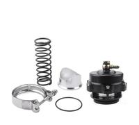 Soupape de décharge BOV série BV50 50 mm compatible avec bride TIAL Q V-Band noire, ressort 6 PSI(Black)