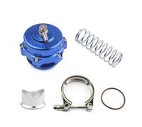 Soupape de décharge BOV série BV50 50 mm compatible avec bride TIAL Q V-Band noire, ressort 6 PSI(Blue)