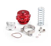 Soupape de décharge BOV série BV50 50 mm compatible avec bride TIAL Q V-Band noire, ressort 6 PSI(Red)