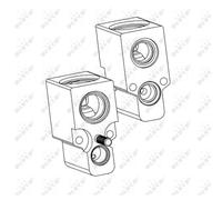 Soupape de Décharge Climatisation NRF pour VW Golf IV 1J1 1H1 6N2 Audi A3 8L1 Tt