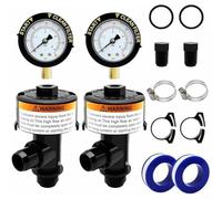 Soupape de décharge d'air manuelle à haut débit pour filtres de piscine 98209800 avec manomètre assurant une libération d'air efficace et une surveillance de la pression