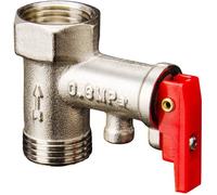 Soupape de Décharge de Pression de Chauffe Eau,Valve de Soulagement de Pression,Soupape de Sécurité en Laiton Nickelé,Rouge
