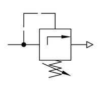 Soupape de décharge de pression pneumatique G1/4 Air 0.5-10bar (7-145psi)