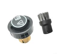 Soupape de décharge et clapet de protection pour Karcher partie 4.580-760.0, mécanisme de sécurité de pression pour SC 2.500, SC 4, SC 5, SC 6.800, avec brosse de nettoyage, noir