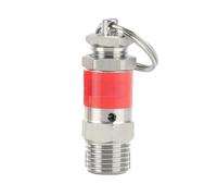Soupape de décharge pour compresseur d'air, Soupape de surpression compresseur d'air en acier inoxydable 0.5-10Bar 1/8 et 1/4BSPT for porte à gaz(0.8mpa 8bar,1/4 BSPT)