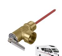 Soupape de Décharge Temperature Pression pour Camping-Car 100°C 10 Bar,Vanne De Sûreté Plomberie - Accessoire Plomberie Avec Sonde Longue Pour Plombiers Techniciens
