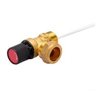 Soupape de décompression à 6 bars en laiton 12 Mbsp Entrée 15 mm Sortie pour chauffe-eau Contrôle de la température 92-95 C Fonctionnement sûr Facile à installer Composant de système de plomberie