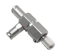 Soupape de Machine à Café Vanne Vapeur Régulateur Contrôle Adaptateur Trois Voies Deux Directions Robuste en Alliage d'Aluminium Réglage Moleté Précis