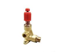 Soupape de Pression en pour cuivre à Deux Orifices pour Laveuse Haute | Pression Type 55/58, Régulateur de Débit d\'Eau Ajustable avec Filetage Épais pour Nettoyage pour efficace et Connexion