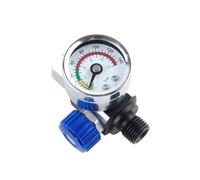 Soupape de régulation de pression pneumatique Kit de régulateur pression d'air G1/4, mini vanne réglage avec manomètre for pistolets pulvérisateurs et outils pneumatiques, facile à installer