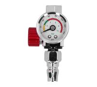 Soupape de régulation de pression pneumatique Pistolet à peinture filetage 4 pouces, régulateur de pression d'air, vanne réglage, manomètre, adaptateur 0-140 PSI, outil pneumatique