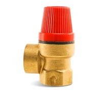 Soupape de sécurité 3/4" - Valve de décharge - Filetage intérieur G3/4" - Vanne de réduction de pression en laiton 6 bar - Valve de sécurité à membrane DN20 - 3/4" IG - Pour eau, huile, gaz