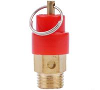 Soupape de Sécurité 8kg pour Compresseur d'Air pour en Laiton Massif - Régulateur de Pression 120PSI avec Filetage G1/8 G1/4 G3/8 pour Réservoir et Tuyauterie Industrielle(DN8=12.7mm)