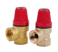 Soupape de sécurité à membrane en laiton pour systèmes de chauffage et chauffe-eau, plage de pression de 3 à 7 bars, connexion filetée, membrane EPDM résistante à la chaleur et au vieillissement, max