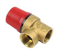 Soupape de sécurité à membrane en laiton pour systèmes de chauffage, soupape de décharge de pression de 2 pouces, vanne de vidange de système fermé de 3 à 6 bars, construction en alliage de laiton (3