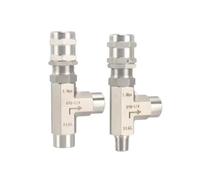 Soupape de sécurité à ressort réglable en acier inoxydable 316L, coude à 90 degrés mâle vers femelle 1/4", 3/8", 1/2", 6000(Npt-cp 10-75,0.25 Inch)