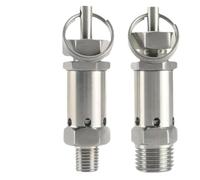 Soupape de sécurité à ressort sanitaire en acier inoxydable 304 1/4" 3/8" 1/2" BSPT for compresseur d'air(1/2")