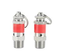 Soupape de sécurité à ressort sanitaire en acier inoxydable 304, 1/8" 1/4" BSPT mâle, 0,5-10 bar, for compresseur d'air(0.5mpa 5Bar,1l8 BSPT)