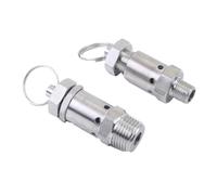 Soupape De Sécurité À Ressort Sanitaire Réglable 1/4" 1/2" BSPT Mâle 0,5-2 2-6 6-10 Bar En Acier Inoxydable 304 316 For Compresseur D'air(1/4",BSPT_SS316_0.5-2 BAR)