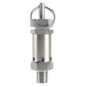 Soupape de sécurité à ressort sanitaire réglable en acier inoxydable 304 1/4" 3/8" 1/2" BSPT mâle 0,5 1 2 3-10 bar for compresseur d'air(1/2",BSPT MALE_0.5-2 BAR)
